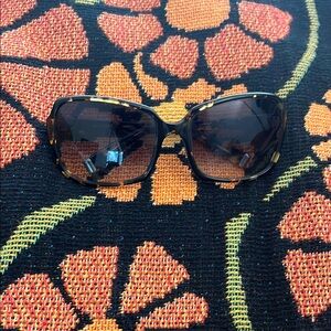 Oliver People's Light Tortoise Shell Candice Sunglasses